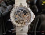 Replica Roger Dubuis Excalibur Skeleton Watch Stainless steel Tattoo Case